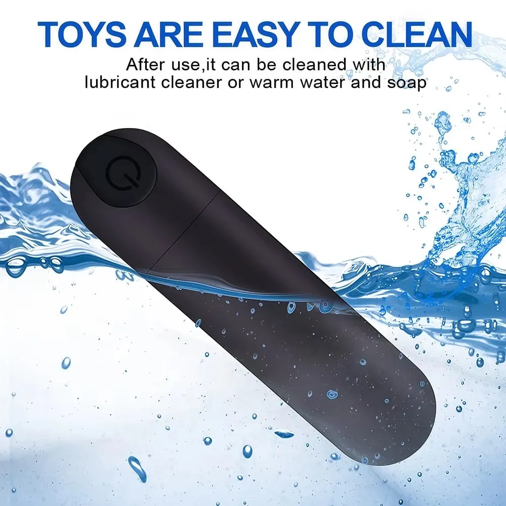 USB Charge 10-Speed Mini Bullet Vibrator Rechargeable Wireless Vibrating Anal Plug Clitoral Stimulator Adult Sex Toys for Women — image 4