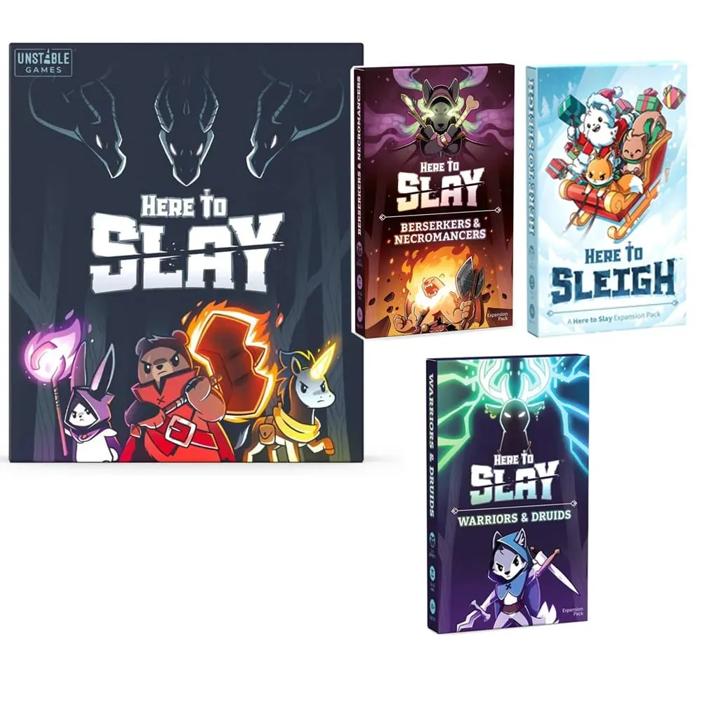 Unstable Games Here to Slay Card Game Unicorns Here to Sleigh Holiday Expansion Pack Family Game Night Strategic role Card Game — image 8
