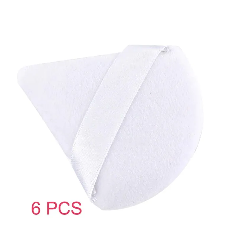 1/2/3/6 PCS Triangle Powder Puff For Loose Powder Cosmetic Foundation Puff Makeup Tool Reusable Sponge Washable Soft Powder Puff