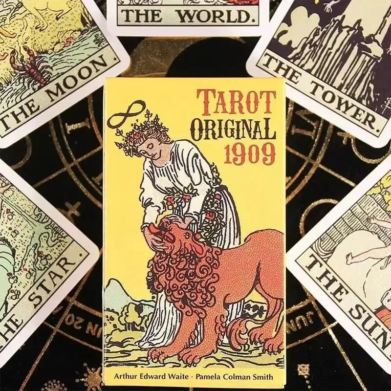 The Rider Waite Smith 1909 Tarot Cards Oracle Deck for Beginners English Spanish Classic Divination Edition Play Game