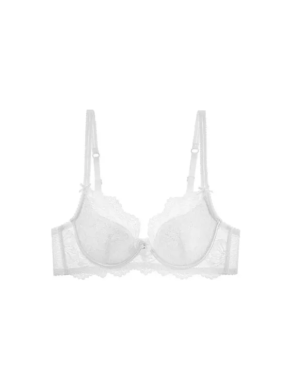 Soutien-gorge en dentelle violette pour femmes, broderie française Sexy, à armatures douces, minimiseur, Push Up, Anti-affaissement, Lingerie, brassière 32 à 38 — image 13