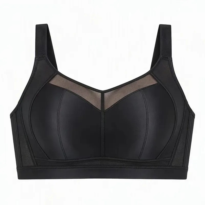 Women's plus Size Minimizer Bra Ultra-Thin Full Coverage Gathered Side Support Anti-Sagging Brassiere for Large Bust