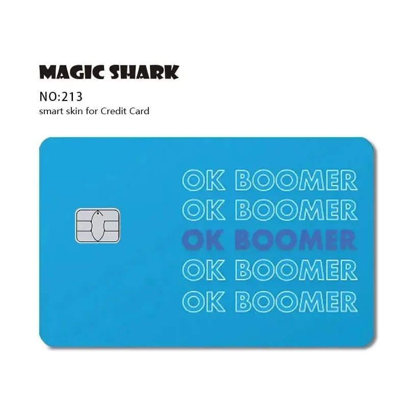 Magic Shark Meme Poke Dog Matte PVC Shockproof Sticker Film Skin Cover for Debit Credit Bank Card No Fade — image 13