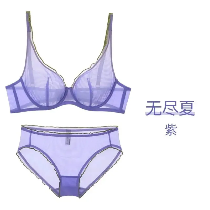 Womens Non Padded Lingerie Set Push Up Bra Full Cup Lightweight Summer Push Up Bra for Women Ultra Thin Support Bra Best Seller — image 13