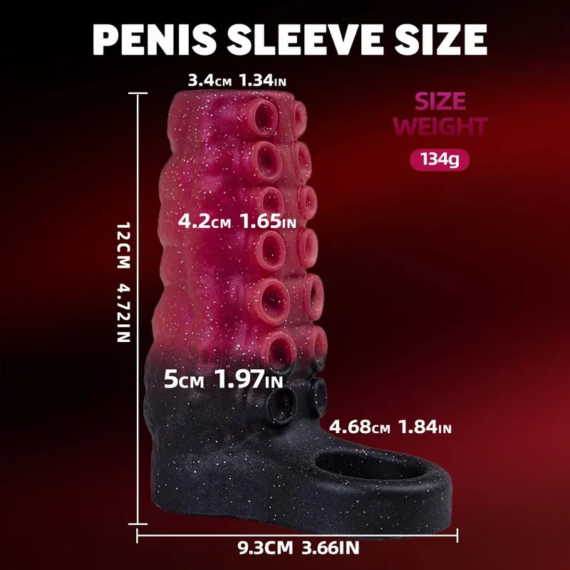 Man Dick Enlargement Semen Lock Ring For Men Delayed Ejaculation Soft Silicone Penis Sleeve Hollow Cock Ring Adult 18+ Sex Toy