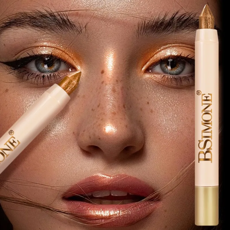 1PC Pearlescent Eyeshadow Sticks High Pigmented Eyeshadow Pencil Glitter Waterproof Long-Lasting Eye Makeup Non-Smudged