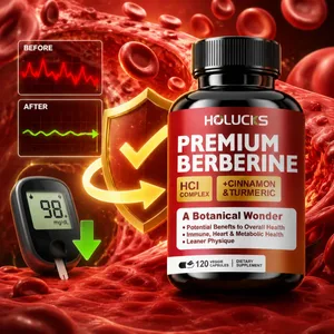 Les Capsules de berbérine soutiennent la glycémie, le cœur, le métabolisme, la santé digestive, la gestion du poids, la désintoxication du foie, antioxydant, immunitaire
