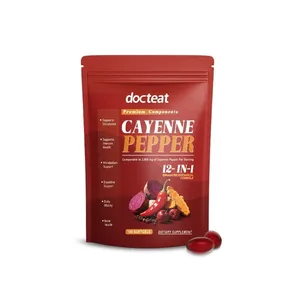 Softgels de pimenta caiena com óleo de semente de pimenta malagueta e vitamina E apoiam o metabolismo digestivo normal e a saúde imunológica
