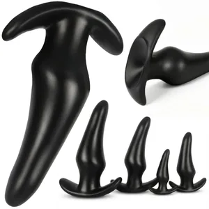 3 Different Sizes Anal Plug Soft Silicone Anal Butt Plug Stimulator Adult Sex Toys For Women Gay Prostate Massager Anal Trainer