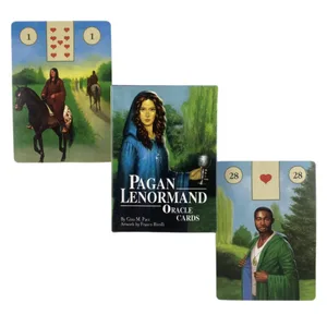 Heidnische Lenormand-Orakelkarten, englische Version, geheimnisvolles Tarot-Deck, Wahrsagerei, Schicksalsparty, Unterhaltung