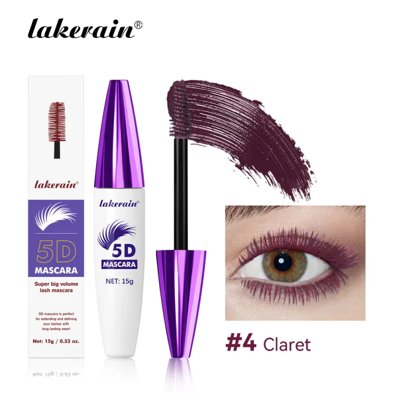 5D Mascara Vanntett Langvarig Volumgivende Krølling Forlengelse Flekksikker farget øyesminke Party Festival Kosmetisk