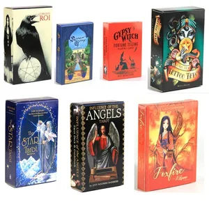 600styles Tarotkarten Lenormand Star Foxfire Angels Orakelkarten Brettspiel Hexe Orakeldeck-A