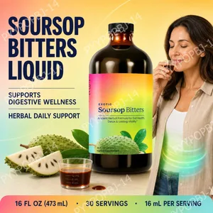 Suplement de benestar a base d'herbes Exotic Soursop Bitters Fórmula a base de plantes 16 fl oz (473 ml)