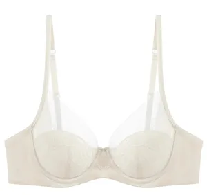 Set Pakaian Dalam Wanita Lace Set Nipis Cup Minimizer Bra Panty Kit Intim Bernafas Untuk Seluar Dalam Harian Fesyen Payudara Besar