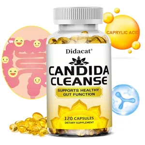 Candida Cleanse – enthält natürliche Kräuter und Probiotika zur Unterstützung einer gesunden Darmfunktion und eines gesunden Immunsystems, geeignet für Unisex