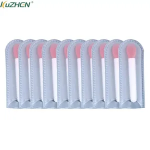 Ensemble de pinceaux à lèvres en Silicone, petits pinceaux de maquillage, applicateur de rouge à lèvres, pour le soin des lèvres, 10 pièces