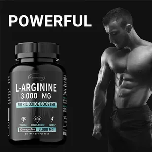L-Arginina 3000 mg - Suplement na siłę i wytrzymałość dla mężczyzn poprawiający sprawność seksualną i wspierający zdrowie reprodukcyjne