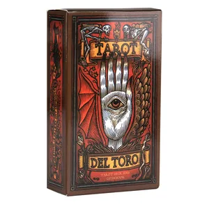 Tarot del A Tarotový balíček a průvodce inspirovaný světem Guillerma del Toro Kniha novinek Hračka karetní hry pro začátečníky
