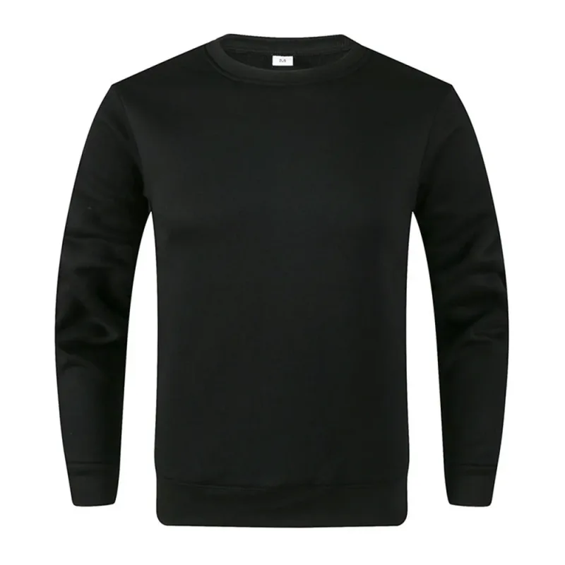Sweat-shirt à manches longues pour hommes et femmes, pull basique décontracté, couleur unie, printemps automne, sport, Techwear