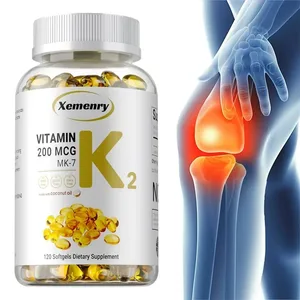 Vitamin K2 MK-7 Supplement - Understøtter Calcium Absorption Knogler Ledimmunitet og hjertesundhed Let at sluge