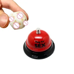Pár Flirtování Red Metal Sex Legrační stůl Ring Bell Sex Bell Ring Hračka Hra Novinka Dárek Creative Red Bell