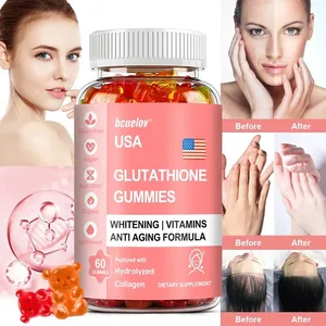 Bcuelov Glutathione Gummies - Meningkatkan Kesehatan Kulit dan Penampilan Awet Muda Suplemen Kolagen Terhidrolisis