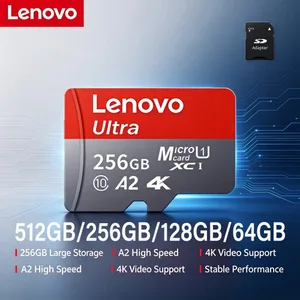 Targeta de memòria Micro SD d'alta velocitat de Lenovo 512 GB 4K Vídeo Full HD Compatible amb la càmera d'acció GoPro del telèfon 64 GB 128 GB 256 GB