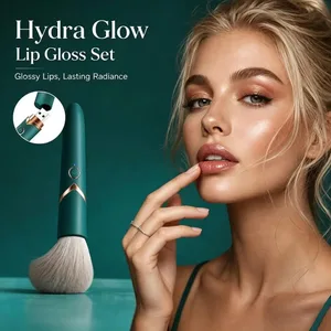 1ks Elektrický podkladový štětec 2 v 1 Vibrační štětec na make-up Multifunkční měkký načechraný přenosný dobíjecí nástroj na líčení detailů