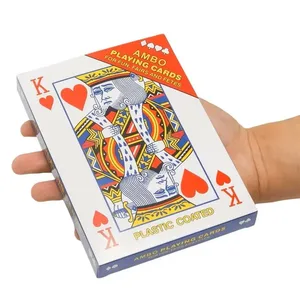Velké hrací karty Jumbo 2x větší párty Karnevalové hry pro dospělé Juego De Mesa Familiar Divertido Vtipné novinky dárky