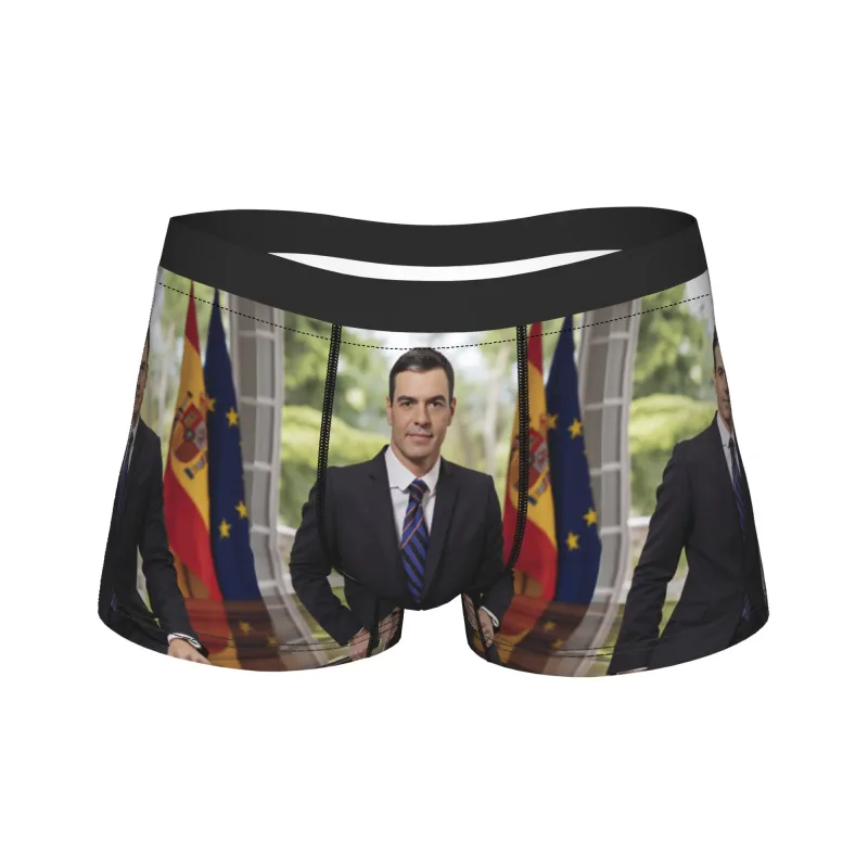 Pedro Sanchez Intimo Stampa Tronco Vendita calda Mutandine da uomo Novità Boxer Brief Regalo di compleanno