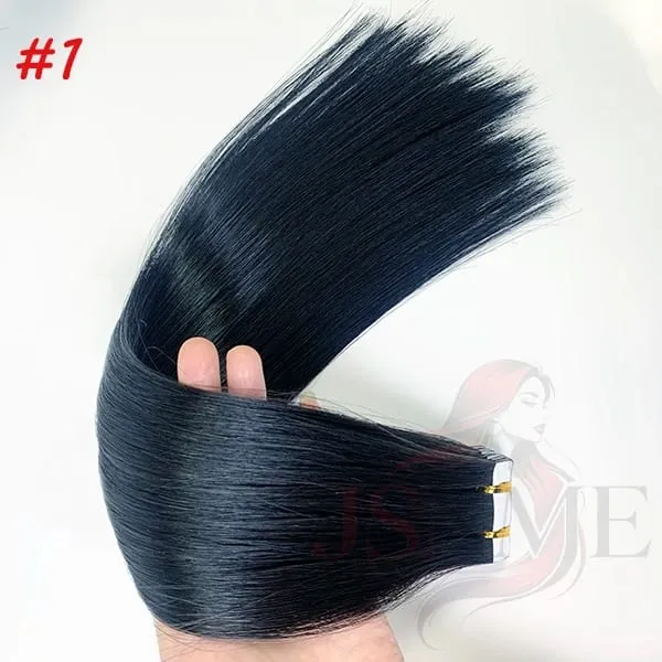 Tape In Human Hair Extensions 100% Really Hair Tape In Hair For Women Natural Brown Blonde Straight 613 For Salon