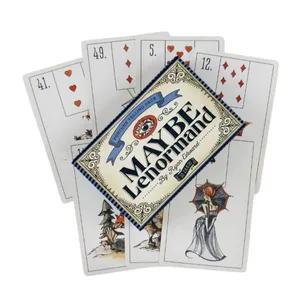 Vielleicht Lenormand Oracle-Kartendeck für Familienfeiern. Hochwertige Wahrsagerei-Tarot-Deckkarten
