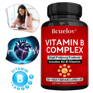 B komplex vitaminok – minden B-vitamin, beleértve a B12 B1 B2 B3 B5 B6 B7 B9 folsavat – Támogatja az egészséges energiaanyagcserét