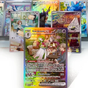 Karty Scarlet & Violet PKM PTCG6-B GX Rainbow Gardevoir Drowzee Ralts Riolu ex Vzácná kolekce Bojové hračky Dárky pro koníčky