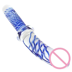Grand gode en verre de cristal, gros Plug Anal, jouet sexuel pour femmes, Massage vaginal pour Masturbation féminine, pénis, point G, Clitoris, hommes adultes