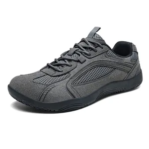 Men Women Wide Toe Sneakers Retro Training Shoes Large Size Mesh Breathable Non-Slip Flat Sole Outdoor Casual Sports Shoes