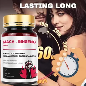 Meilleur supplément de maca noire pour hommes - Supplément de ginseng pour la santé, l'énergie et l'endurance de la masse musculaire