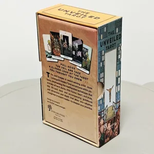 Ang Unveiled Tarot 12*7cm 80 Pcs Tarot Cards (na may 2 Espesyal na Card) Sa Rigid Box na Naka-print sa 350GSM Double Embossed Cardstock