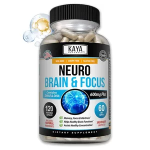 Nootropic Brain Booster Capsules - Vitaminer Minne Konsentrasjon Klarhet og kognitiv ytelse Støtte stressavlastning