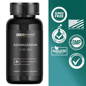 오리지널 Ashwagandha 에너지 보충제 Non-GMo는 생식 건강을 지원합니다. 천연 에너자이저
