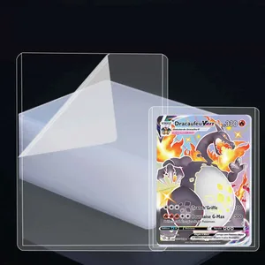 25-150pcs Hard Card Holdre na may Protective Film Card Sleeves Anti Scratch Protector Fit Para sa Yugioh Pokemon Baseball Sports Cards
