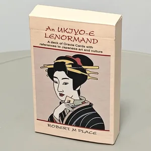 Egy Ukiyo-e Lenormand Oracle kártya 36 db Japán Ukiyo-e stílusú jóslás Tarot Pakli Jóslás Oracle kártya