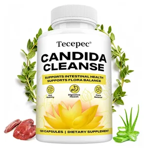 Candida-Reinigungskapseln – Darm-Kolon-Entgiftung, Darmflora-Balance, unterstützt die Verdauung, lindert Blähungen, antioxidative Ergänzung
