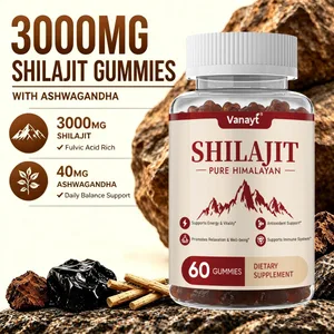 3000 میلی گرم صمغ های معدنی شیلاجیت از نشاط طبیعی سلامت روانی خلق و خوی متعادل برای سلامت روزانه پشتیبانی می کند 60 شمارش