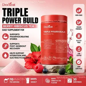 Docteat Triple Power Build Creatine Powder dengan Creatine HCL Creatine Monohidrat Campuran Hidrasi Elektrolit 30 Porsi