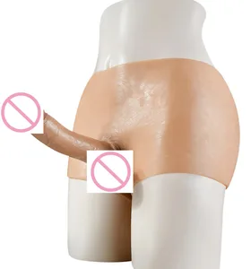 สมจริง Hollow Feeling ผิวซิลิโคน Dildo กางเกงนุ่มอวัยวะเพศชายสำหรับคู่ Strapon ของเล่น Dick ผู้ชาย gay18 กางเกงเลสเบี้ยน