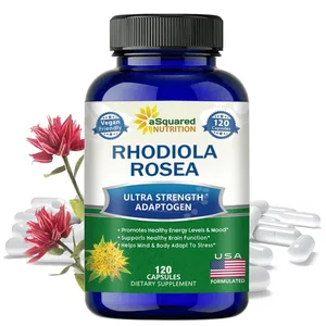 Rhodiola Rosea Max Supplement - 120 Capsules - Golden Root Herb for Stress Relief Mood Focus and Energy 1000 mg