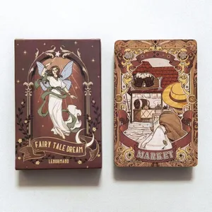 Pohádkový sen Lenormand Tarot - 44 karet Stolní hra Ilustrace Téma pro věštění a vyprávění