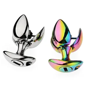 Metall Anal Plug Bunte Vestibular Homosexuell Masturbation Plugs G-punkt Stimulation Cunnilingus Ausbreitung Kann Geöffnet Werden Sex Spielzeug 18 +
