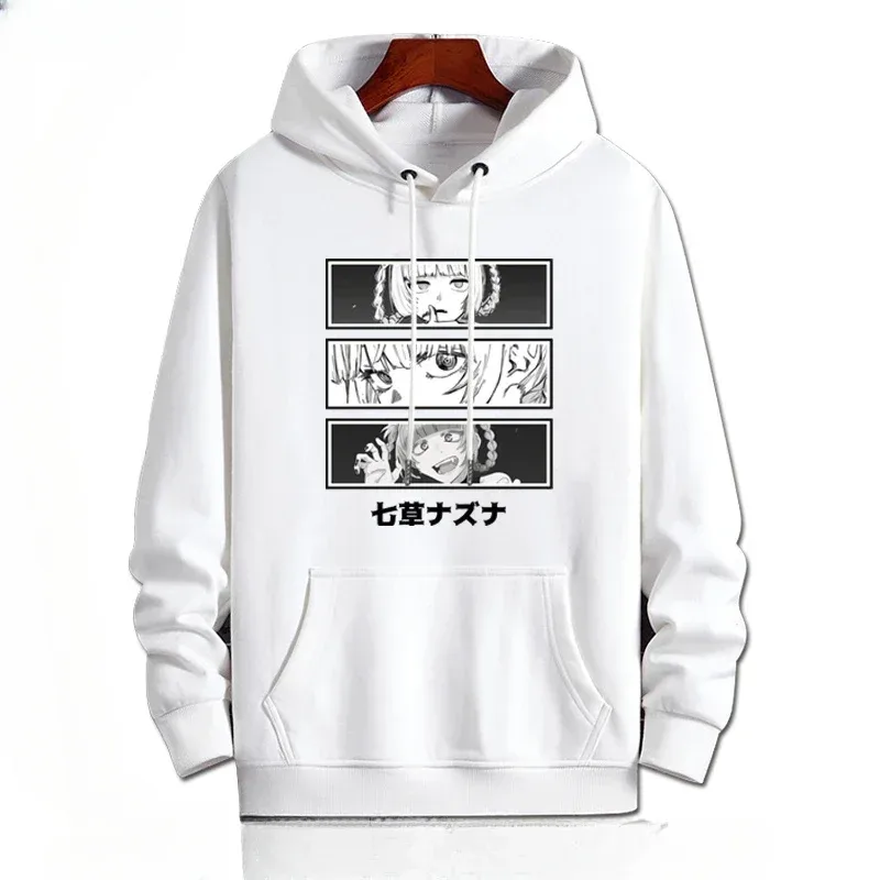 Y2k anime chamada da noite nazuna nanakusa engraçado moletom com capuz hip hop moletom gráfico poleron hombre streetwear harajuku tracksui